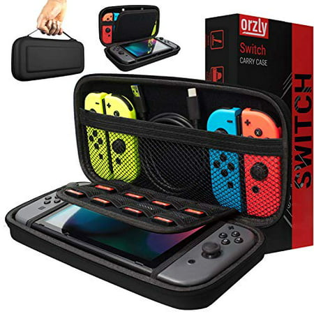 Orzly Carry Case Compatible with Nintendo Switch - Black Protective...
