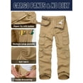 thumbnail image 3 of liyiyiyia Mens Ripstop Work Pants Stretch Cargo Pants Construction Trousers Utility Pant, 3 of 7