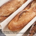 thumbnail image 2 of leyfeng Tela de fermentación para masas de pan Baguette sin teñir sin blanquear 100% algodón Baguette estera de fermentación para hornear pan, 2 of 8