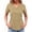Khaki #089, variant on Women Housekeeping Uniform Soft Stretchy Cleaning Clothes for Housekeeping Stretchy Scrub Tops Nursing Scrubs, S
