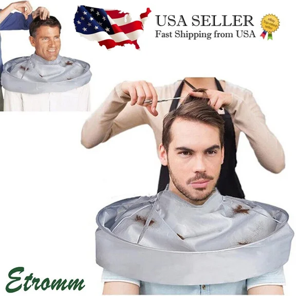 Hair Cutting Cloak Umbrella Hairdressing Cape Catcher Cover Salon Barber Family