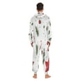 thumbnail image 6 of 1 Piece Adult Onesie Pajamas Cozy & Loose-Fit Sleepsuit Loungewear with Pockets Red Star and Candy X-Small, 6 of 7