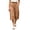 Orange, variant on Guluxicc Women's Cotton Cropped Pants with Pockets Elastic Waist Wide Leg Capris for Everyday Wear Summer Casual Outfits