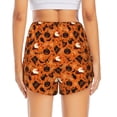 thumbnail image 2 of Lsque Retro Halloween Printed Women's Running Shorts with Liner Pockets,Elastic Quick Dry Workout Athletic Gym Yoga Shorts,Womens High Waist Shorts-XX-Large, 2 of 9