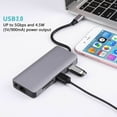thumbnail image 3 of 9in1 Type C Hub RJ-45 VGA -Compatible Ports USB C Dongle 2 USB2.0 & 1 USB C PD 100W Ports 3.5mm Audio AUX, 3 of 6