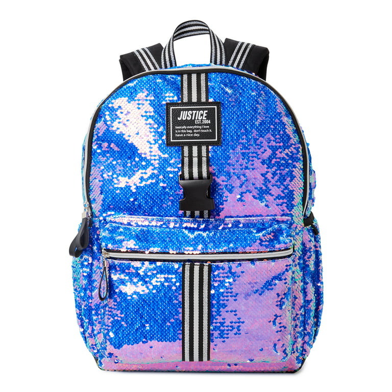 Justice Girls Ombre Initial Shaky Backpack Pink Bag Letter E
