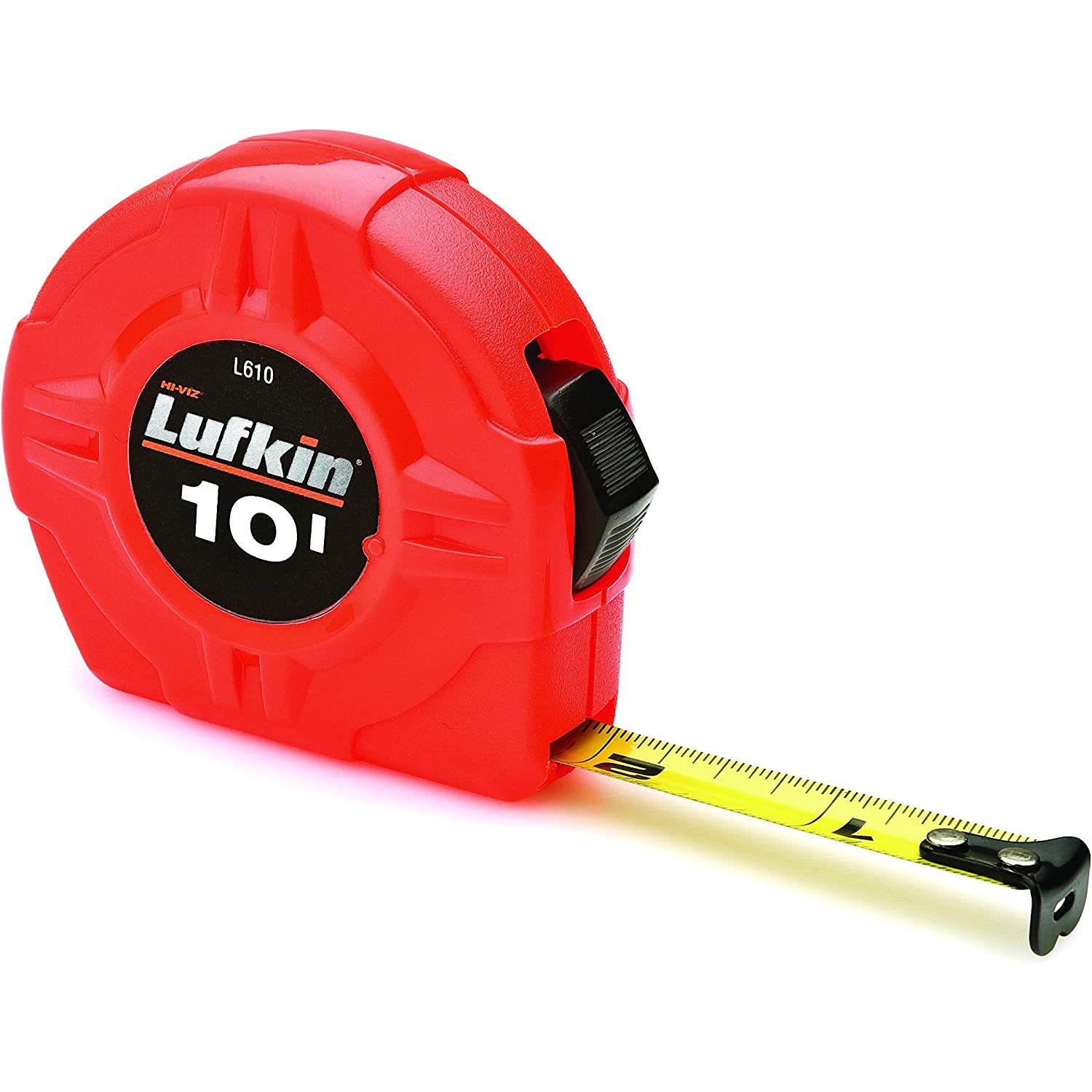 Codllyne L510 1/2Inch x 10 HiViz½ Orange Power Return Economy Tape Measure, Has a unique slide