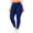 Blue, variant on Plus Size Womens Thermal Pants, Winter Warm Stretch Casual Slim Fit Womens Leggings Base Layers Red Size 3XL