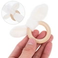 thumbnail image 6 of HEATSHAKING Napkin Ring Holders Plush Wood 4Pcs 2.4x1.7x0.4In, 6 of 11