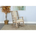 thumbnail image 5 of Sunny Designs Marina Mahogany Rocking Chair with Cushion Seat & Back in Beige, 5 of 5