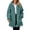 Green, variant on Women's Long Hooded Fleece Jacket, Full-Zip Plush Warm Tunic Outerwear with Pockets, Long Sleeve Ribbed Cuffs Casual Winter Coat for Leggings Daily Wear Black 6XL