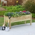 thumbnail image 2 of LuxenHome 20.1 H Unfinished Fir Wood Raised Garden Bed Planter, 2 of 9
