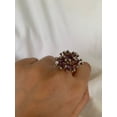 thumbnail image 3 of Carillon Amethyst Ring, Gemstone Cluster 0.11 ct 925 Sterling Silver Ring for Women, Ring Size : 12, 3 of 5