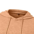 thumbnail image 6 of ZUKMRJPC Mens Lightweight T-Shirts Casual Long Sleeve Drawstring Solid Color Hooded Sweatshirt Soft Cotton Athletic Pullover Tops, 6 of 6