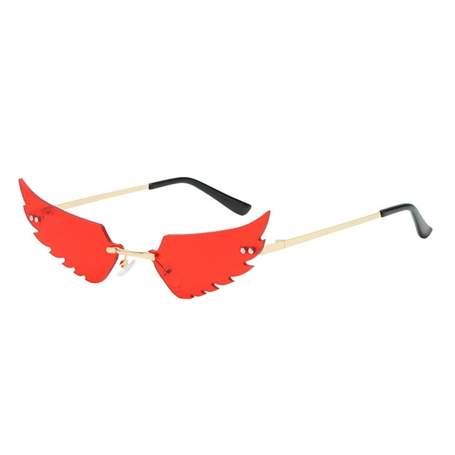 Lunettes de Soleil Rétro Irrégulières Lunettes Monture Teintes Vintage Irrégulières Unisexe