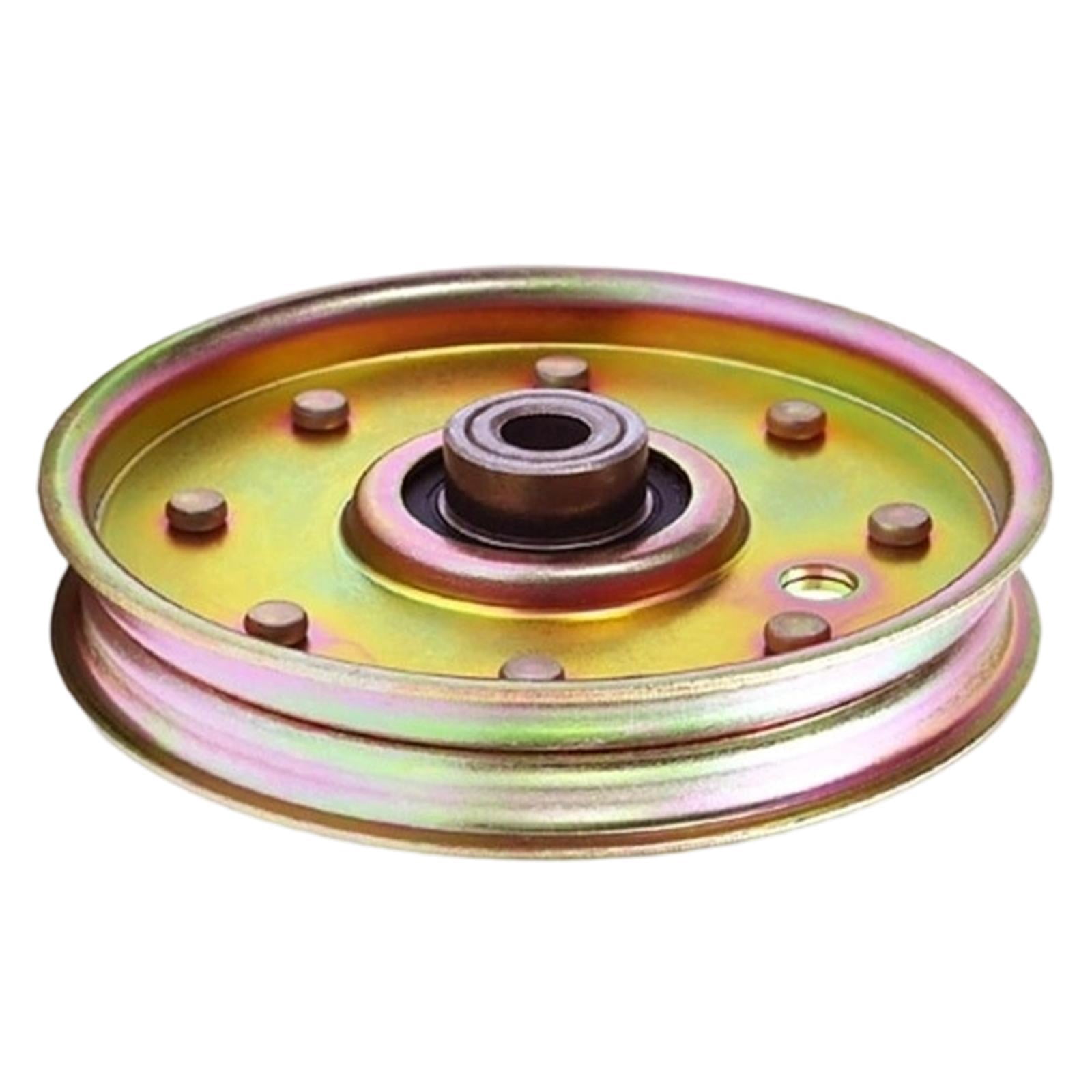 koolsoo Flat Idler Pulley 01004081 Easy Installation Lawn Mower Part Yard Machine Patio Drive Idler Pulley Component 02005077 Replace