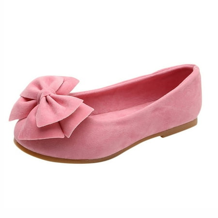 

fvwitlyh Slip on Shoes Boys Kid Student Children Baby Princess Single Solid Soft Bowknot Shoes Girls Toddler Shoes Girl Size 10