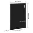 thumbnail image 6 of Saloon Style Swing Door, 2-Way Reversible Half Door, Retro Café Bar Door with Frame & Hinge, 24"W x 35"H, for Kitchen Hallway Counter, Black, 6 of 17