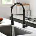 thumbnail image 2 of Kitchen Sink Faucet,Single Handle Stainless Steel Kitchen Faucets with Pull Down Sprayer,Black, 2 of 6