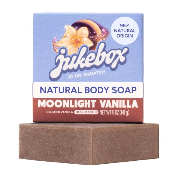 Jukebox Natural Women's Bar Soap – Cold Process – No Harsh Chemicals – Moonlight Vanilla, 5oz