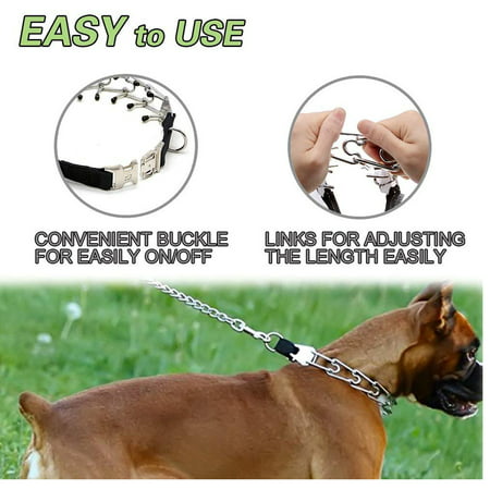 Sayfut 24 Dog Prong Collar Dog Choke Pinch Training Collar With Quick Release Snap Buckle For Small Medium Large Dogs Packed With Two Extra Lisayfuts Walmart Canada