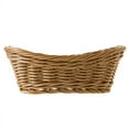 thumbnail image 2 of 3X Oval Wicker Woven Bread Basket, 10.2Inch Storage Basket for Food Fruit Cosmetic Storage Tabletop and Bathroom, 2 of 7