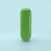 Lime Flavored Gelatin Capsules Size 00 Light Green/Light Green (Box of 75,000)