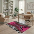 thumbnail image 2 of ODIKA Spotted Cheetah Tower Zebra Stripe Print Leopard Playful Expressive Non-Slip Chair-Friendly for Home Office, Gaming Room, Under Desk, 2 of 7