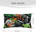 Disketp Dinosaur Skeleton Pillowcase, Queen Size Pillow Cases for