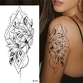 thumbnail image 1 of Pntutb Sketch Tattoos Stickers Abstract Stickers Rose Flowers, 1 of 2