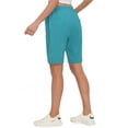 thumbnail image 3 of Little Donkey Andy Women's Lightweight Breathable Hiking Shorts, Quick-Dry Golf Shorts with Zipper Pockets, Air-Holes Tech Bluebrid Heather 2XL, 3 of 7