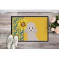 thumbnail image 2 of Summer Sunflowers Toy White Poodle Indoor or Outdoor Mat 18x27 27 in x 18 in, 2 of 7