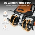 thumbnail image 3 of KFFKFF Electric Soil Digger, 12 Amp, 18" Width and 3.94" Depth, Corded Tiller/Cultivator with Steel Mn Tines, Rototiller for Garden and Lawn Soil Excavation, 3 of 9