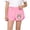Pink-A, variant on Kitty Print Elastic Waist Cotton Dolphin Shorts for Girls Loose Casual Summer Outerwear Breathable Playwear for Daily Activities, for 3-12Y
