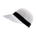 thumbnail image 2 of Cheers.US Women's Casual Straw Sun Hat Equestrian Cap Summer Travel Outdoor Straw Sun Visor Cap Baseball Cap, 2 of 7
