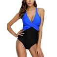 thumbnail image 1 of Dnzceghtig Charmo Tummy Control Trajes de baño de una pieza para mujer Trajes de baño acolchados Front CrossXL, 1 of 5