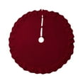 thumbnail image 2 of Rongfmy Jupe de Sapin de Noël Décoration de Fête Couverture de Base Ronde pour Arbre Rouge, 2 of 9