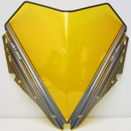 - Ski-Doo New OEM Medium Mid Height Fixed Windshield REV-XP Yellow 14.5