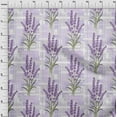 thumbnail image 3 of oneOone Cotton Jersey Light Purple Fabric Leaves & Flowers Floral Sewing Craft Projects Fabric Prints By Yard 58 Inch Wide, 3 of 4