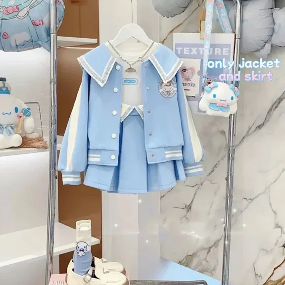 Cinnamoroll Sweatshirt Cute Cartoon Jacket Trousers Skirt Autumn Suit