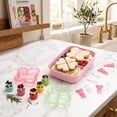 thumbnail image 5 of Cook with Color 20-Piece Kids Plastic Bento Box Lunch Container Set with Sandwich Cutters, Butterfly, 5 of 5