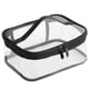 thumbnail image 1 of Bolsa de maquillaje transparente con cremallera y asa, bolsa de viaje portátil transparente para artículos de tocador para mujeres y hombres, Aveniee impermeable PVC estuche organizador de cosméticos, 1 of 6