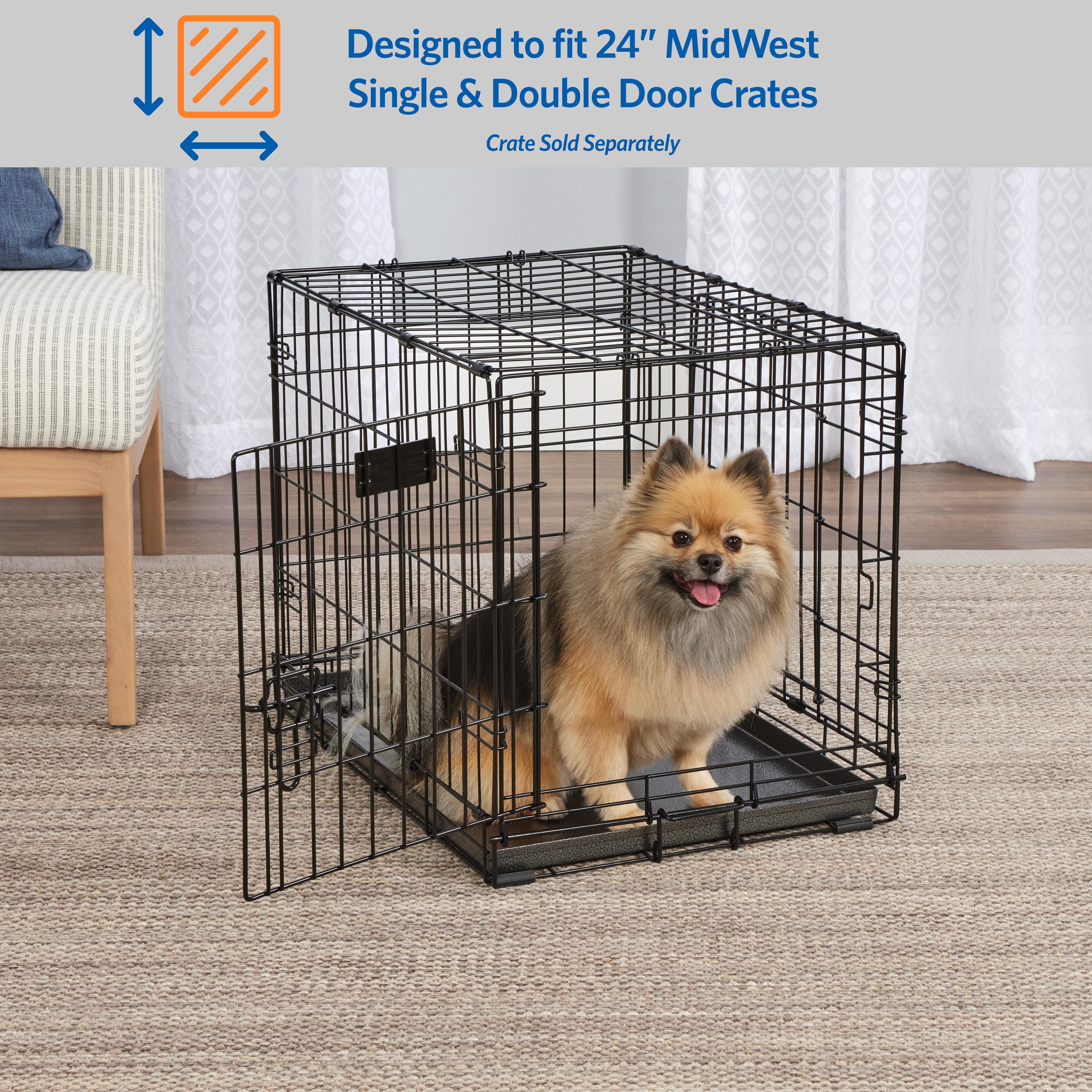 MidWest Homes for Pets Metal Dog Crate Replacement Pan; 24 inch