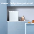 thumbnail image 2 of KISSAIR 1.1 Cu.ft Mini Freezer, Small Freezer with Removable Shelves, Adjustable Thermostat, Reversible Door Hinge, For Home/Office/Kitchen/RV (White), 2 of 7