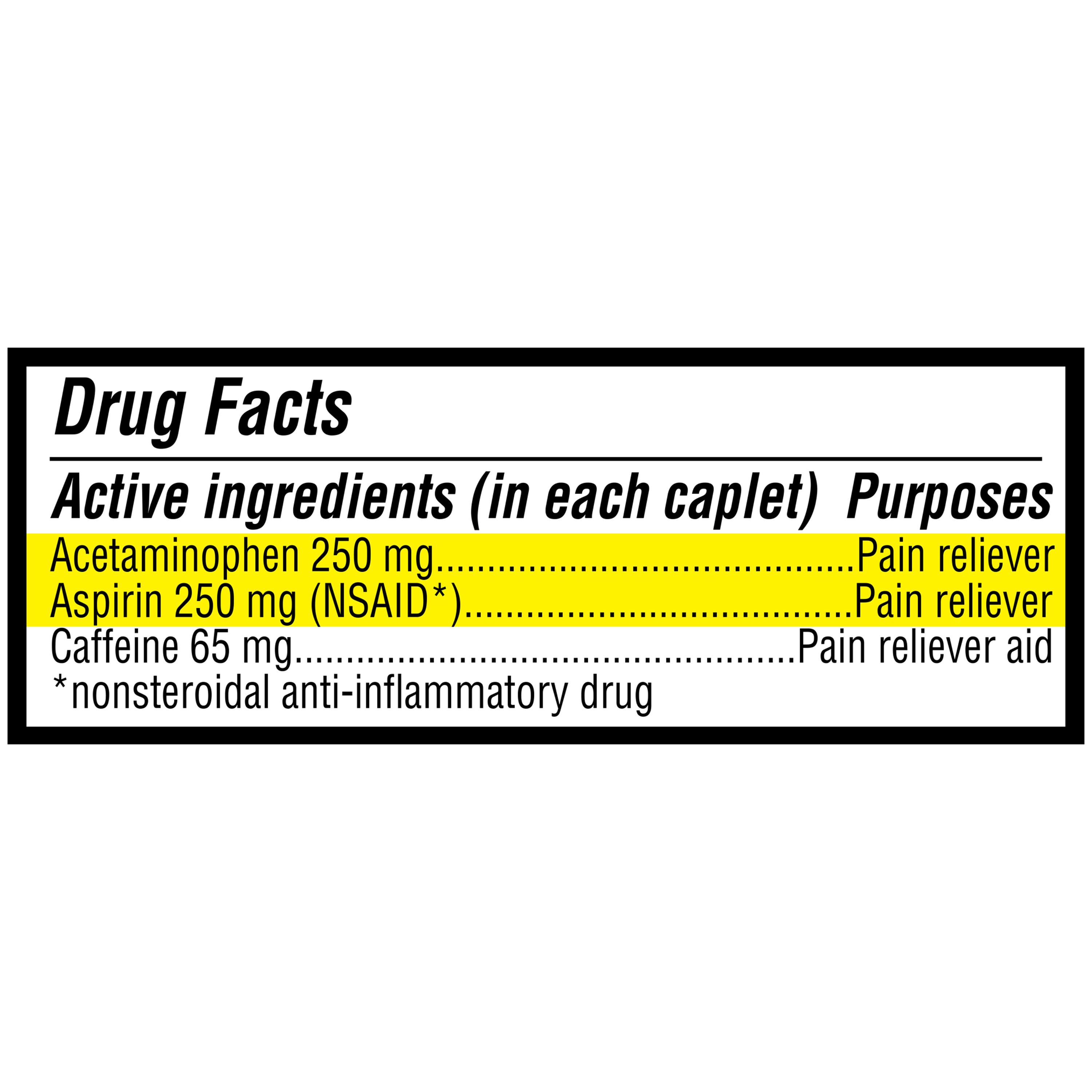 Equate Caplets de Alivio de Dolor de Cabeza de Fuerza Extra Acetaminofén, Aspirina y Cafeína, 200 unidades (2x100), Comparar con Ingredientes Activos de Excedrin® Caplets de Fuerza Extra 7