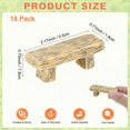 thumbnail image 3 of Uxcell 18-Pack Miniature Resin Bench, 2.2x0.7x0.7 Inch Mini Garden Chair for Fairy Garden Accessories [Amarillo Claro], 3 of 6