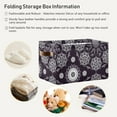 thumbnail image 5 of Coolnut 1 Pack Fabric Storage Basket Black Mandala Closet Storage Bins with Handles Foldable Baskets for Shelves Toy Organizer Home Office Decor Gifts, 5 of 7