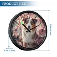 thumbnail image 3 of DIXRUYEE Voice Activated LED Night 12in Clock with Airy Blossom Collie Pattern, 3 of 8
