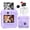 Purple, variant on Kids Instant Print Camera-30MP Perfect Birthday for Boys & Girls with 32GB Card and 4 Rolls of Printing Paper-Pink