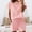 Pink, variant on Two Piece Lounge Sets for Women Crew Neck Short Sleeve Shirt and Matching Shorts Summer Casual Sweatsuits